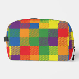 Rainbow Buffalo Karo Pride Flag Kariert farbenfroh Waschbeutel