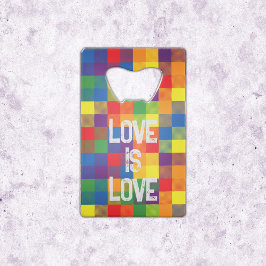 Rainbow Buffalo Karo Pride Kariert Personalize Geldbeutel Flaschenöffner