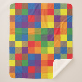 Rainbow Buffalo Karo Pride Kariert Sherpadecke