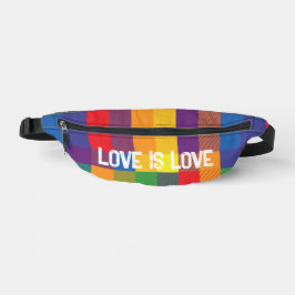 Rainbow Buffalo Karo Prix Karierte farbenfrohe Lie Bauchtasche
