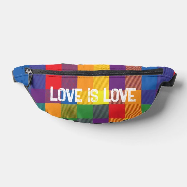Rainbow Buffalo Karo Prix Karierte farbenfrohe Lie Bauchtasche (Ablage )