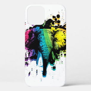 Rainbow Bull Elephant Abstract Design Case-Mate iP iPhone Hülle