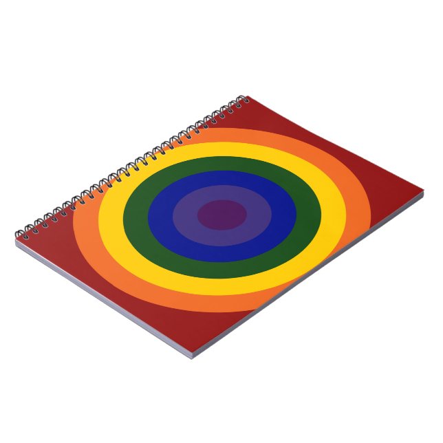 Rainbow Bullseye Notizblock (Linke Seite)