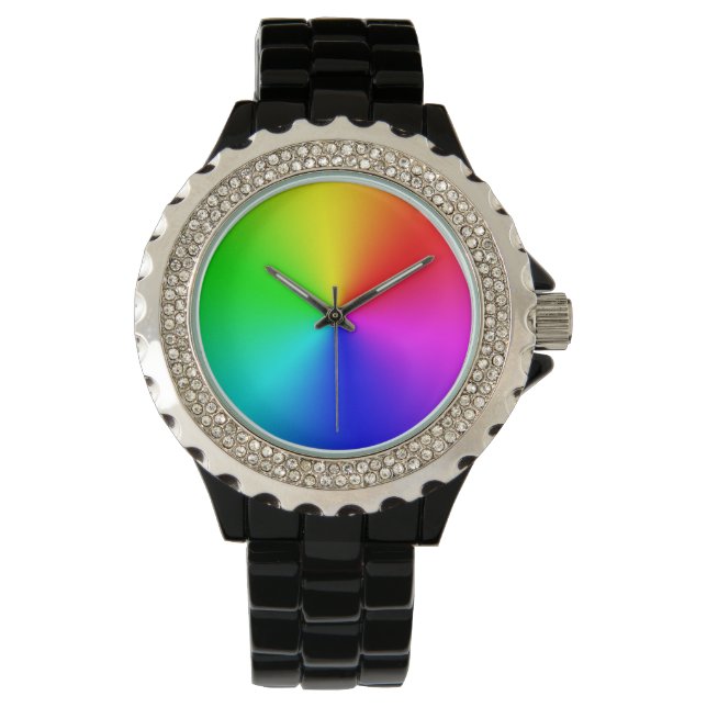 Rainbow Burst Armbanduhr (Vorderseite)