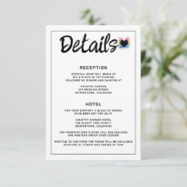 Rainbow Burst Begleitkarte