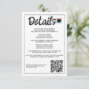 Rainbow Burst Begleitkarte