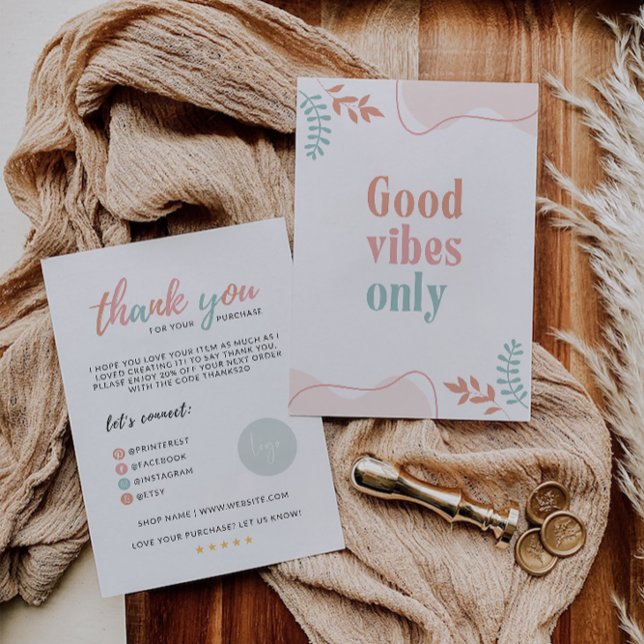 Rainbow Business Carte de remerciements (Rainbow Business Thank You Card)