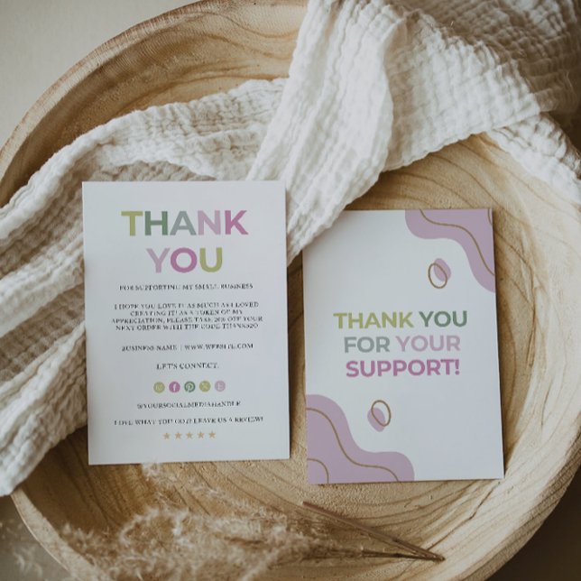 Rainbow Business Danke Card (Rainbow Business Thank You Card,)