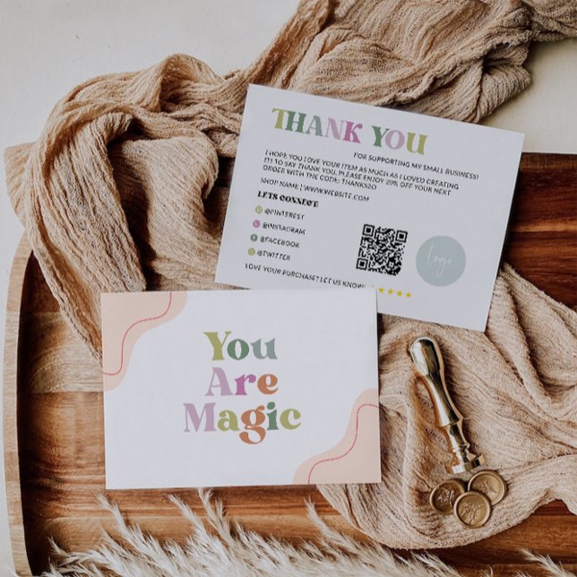 Rainbow Business Danke Karte (Rainbow Business Thank You Card)