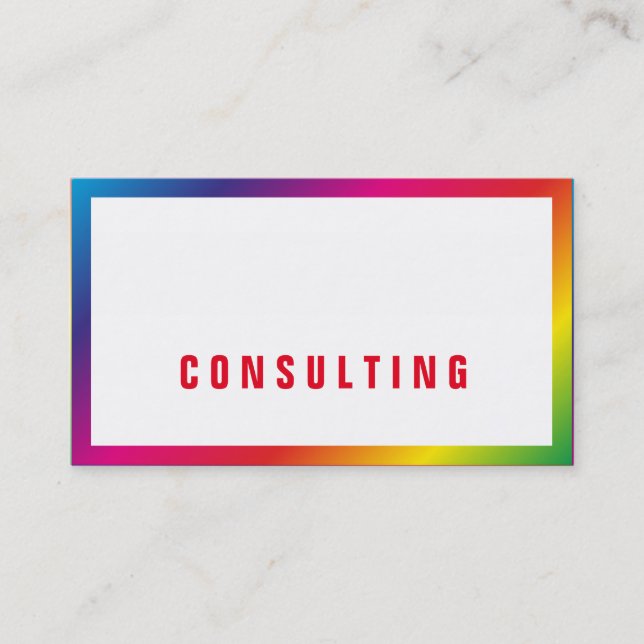 Rainbow Businesscards Visitenkarte (Vorderseite)