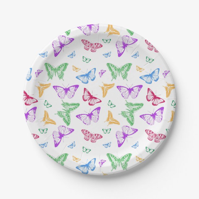 Rainbow Butterfells Pappteller (Vorderseite)