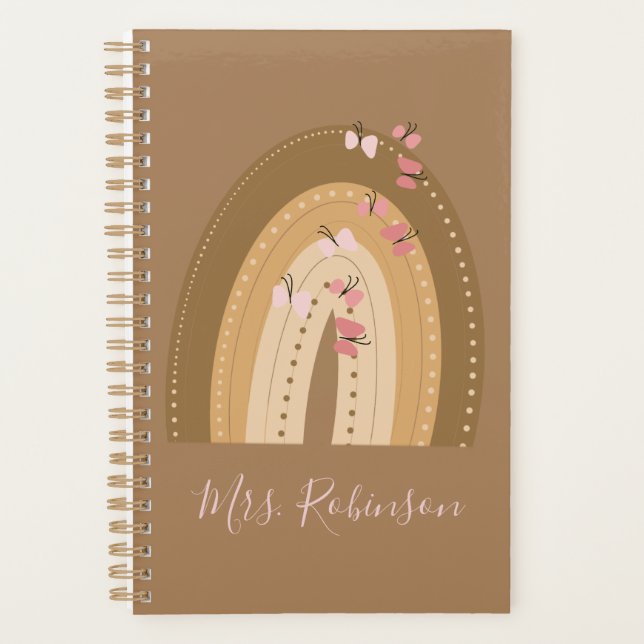 Rainbow Butterfells Skriptlehrer Name Planer (Vorderseite)