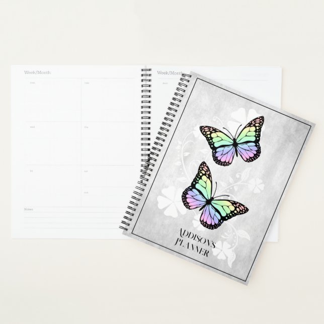 Rainbow Butterfly Floral Plane Planer (Anzeige)