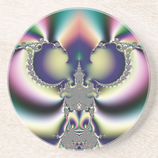 Rainbow Butterfly Getränkeuntersetzer (Vorne)