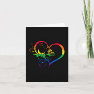 Rainbow Butterfly Herz Neurodiversity Autismus Lgb Karte