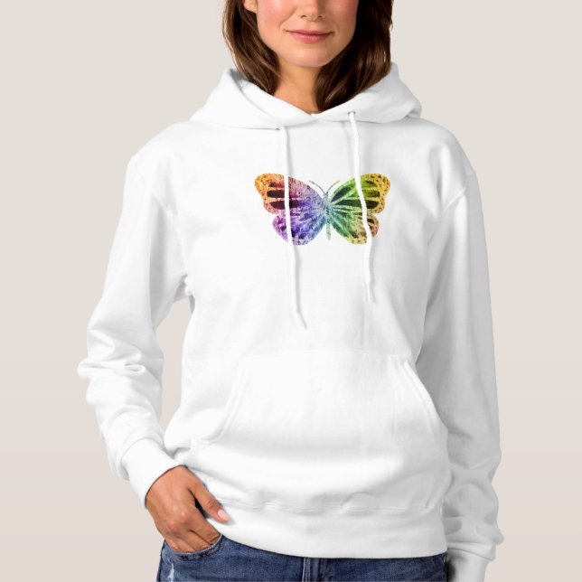 Rainbow Butterfly Hoodie (Vorderseite)