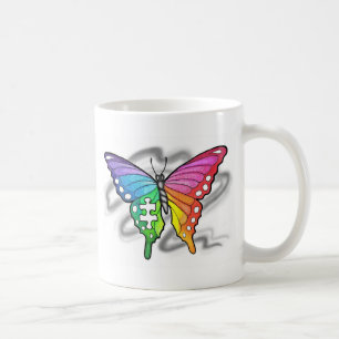 Rainbow Butterfly Kaffeetasse