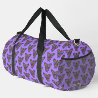 Rainbow Butterfly (light purple) - Duffel Bag Duffle Bag
