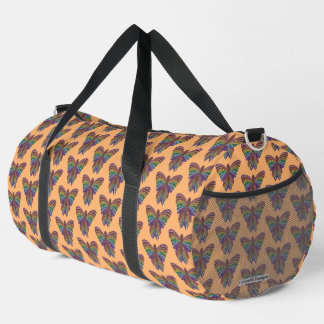 Rainbow Butterfly (orange) - Duffel Bag Duffle Bag