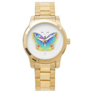 Rainbow Butterfly Peacock Eye Armbanduhr