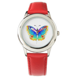 Rainbow Butterfly Peacock Eye Armbanduhr