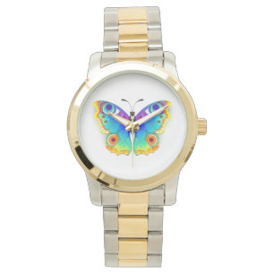 Rainbow Butterfly Peacock Eye Armbanduhr