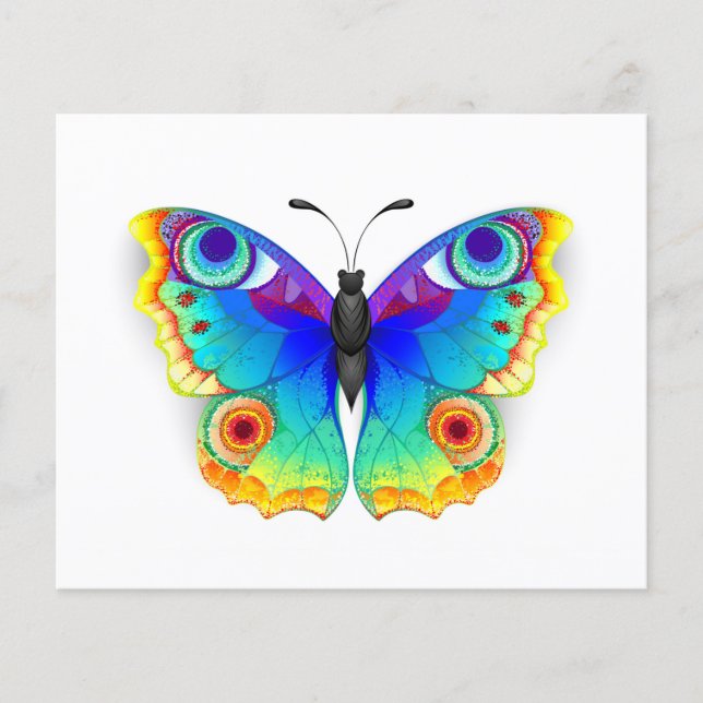 Rainbow Butterfly Peacock Eye Flyer (Vorne)