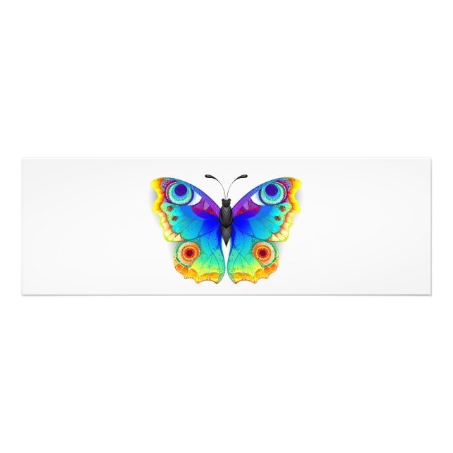 Rainbow Butterfly Peacock Eye Fotodruck (Vorne)