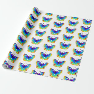 Rainbow Butterfly Peacock Eye Geschenkpapier
