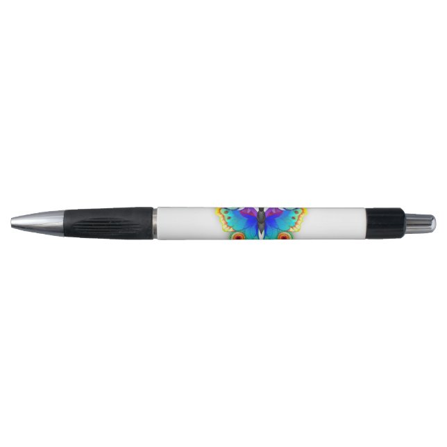 Rainbow Butterfly Peacock Eye Kugelschreiber (Vorderseite)