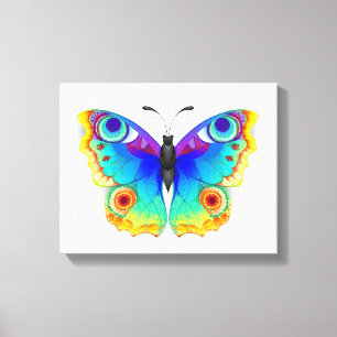 Rainbow Butterfly Peacock Eye Leinwanddruck