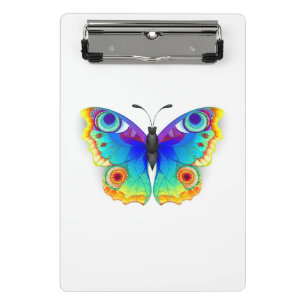 Rainbow Butterfly Peacock Eye Mini Klemmbrett