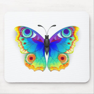 Rainbow Butterfly Peacock Eye Mousepad