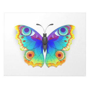 Rainbow Butterfly Peacock Eye Notizblock