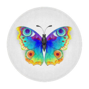 Rainbow Butterfly Peacock Eye Schneidebrett