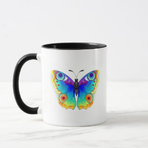 Rainbow Butterfly Peacock Eye Tasse