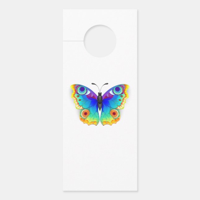 Rainbow Butterfly Peacock Eye Türanhänger (Vorderseite)