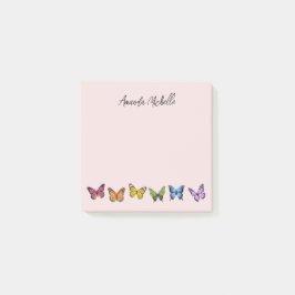 Rainbow Butterfly Personalisierte Post-It-Notes Post-it Klebezettel
