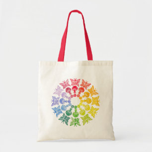 Rainbow Butterfly Pilz Toag Tragetasche