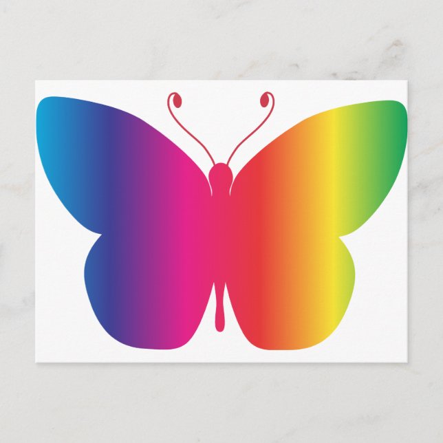 Rainbow Butterfly Postkarte (Vorderseite)