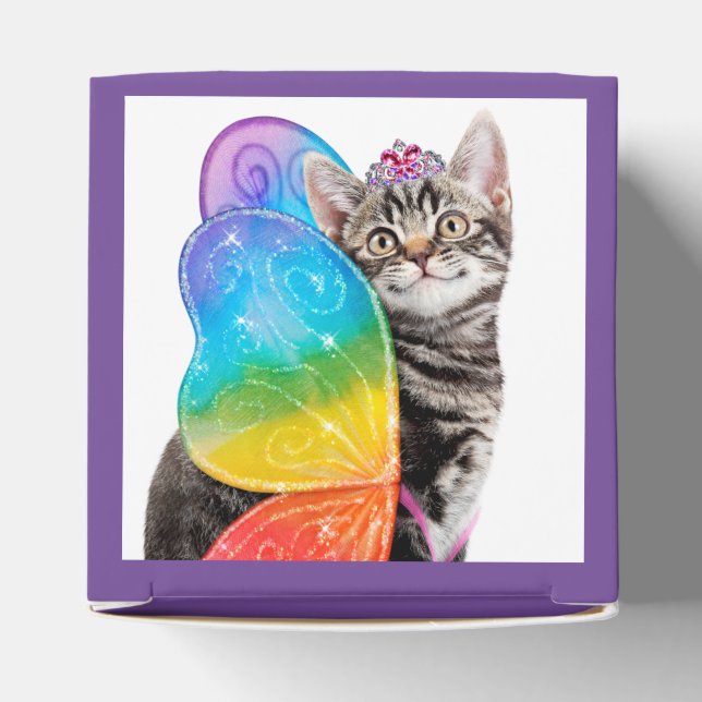 Rainbow Butterfly Princess Kitten Geschenkschachtel (Oben)