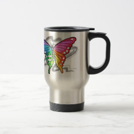 Rainbow Butterfly Reisebecher