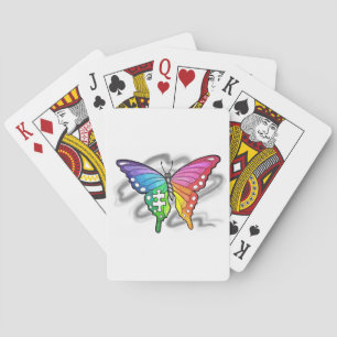 Rainbow Butterfly Spielkarten