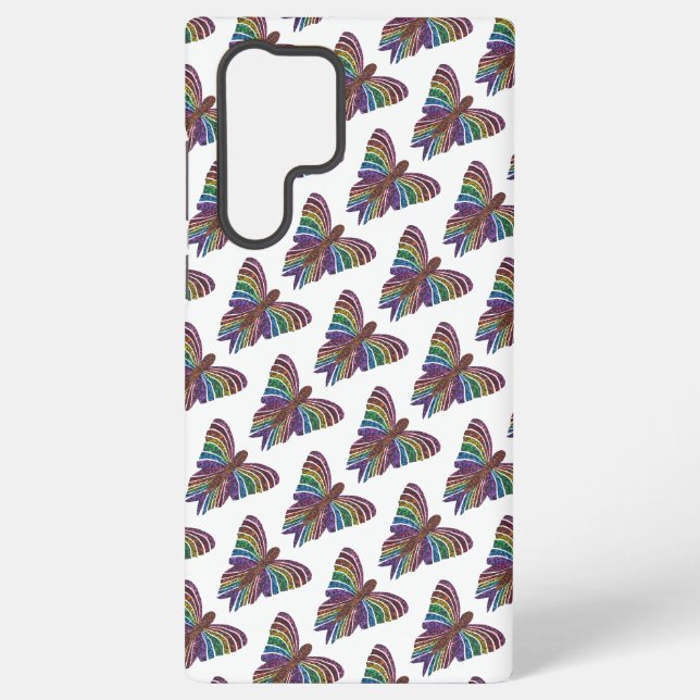 Rainbow Butterfly (w) - Samsung (S22 Ultra) Case Samsung Galaxy Hülle (Rückseite)