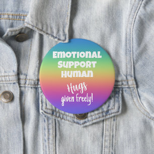 Rainbow-Button zur emotionalen Unterstützung mensc Button