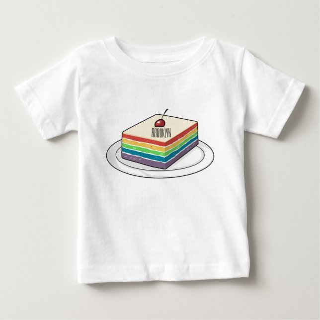 Rainbow cake Cartoon Baby T-shirt (Vorderseite)