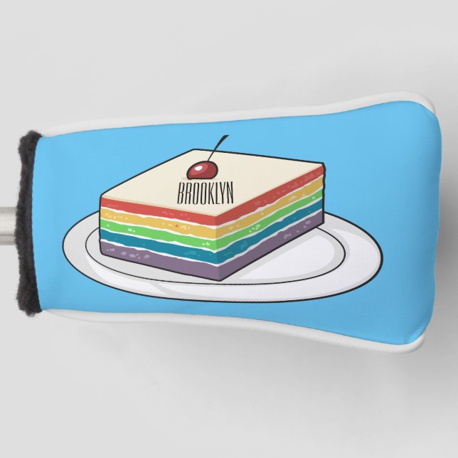 Rainbow cake Cartoon Golf Headcover (Vorderseite)