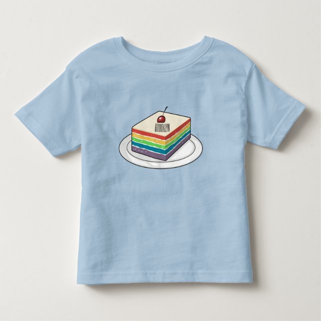 Rainbow cake Cartoon Kleinkind T-shirt (Vorderseite)