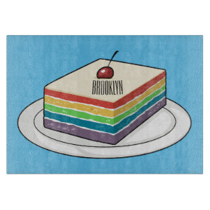 Rainbow cake Cartoon Schneidebrett