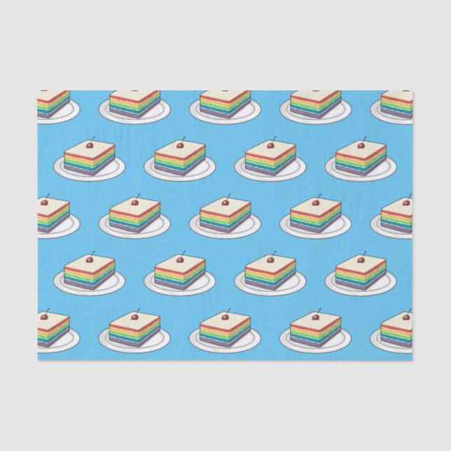Rainbow cake Cartoon Seidenpapier (Vorderseite)